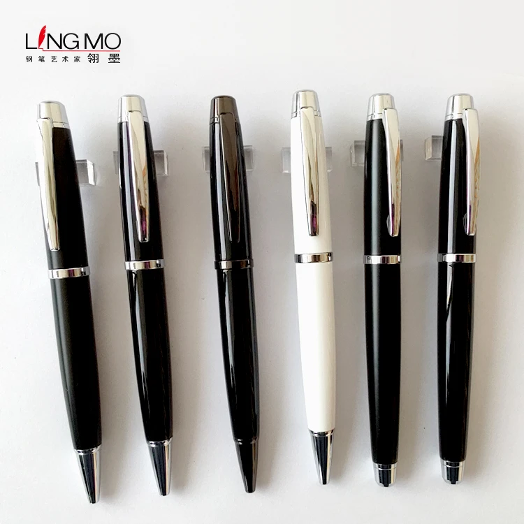 Новинка 2020 г. белая шариковая ручка Lingmo с логотипом OEM индивидуальным