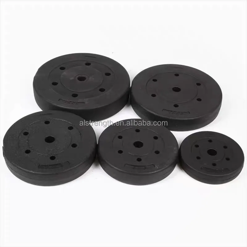 Plastic Weight Plate With Cement Filled Weights  Cheap Cement Plates