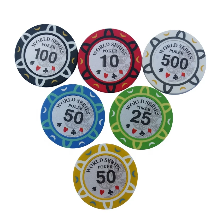 custom made 3 tone clay poker chips with your own logo,3 color casino poker chips with your own design