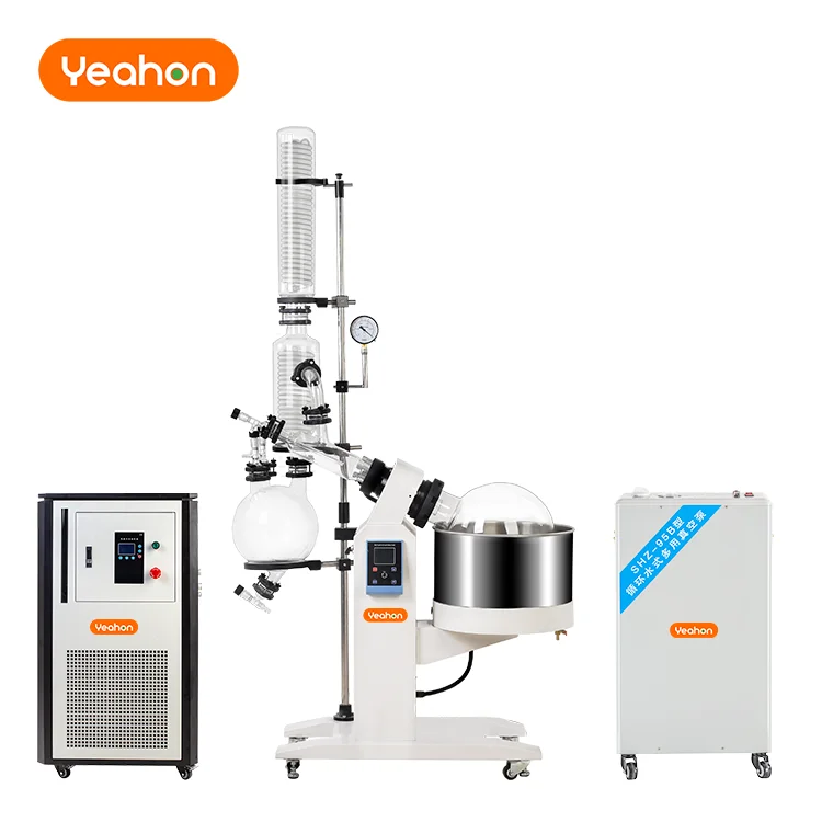 Laboratory 20 l essential oil extraction 10l 20l large vacuum rotary evaporator for sale