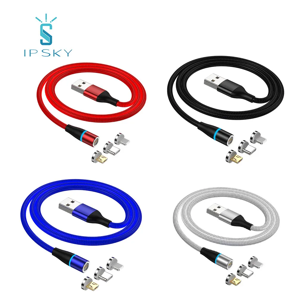 Высокое качество IPSKY usb Магнитная линия зарядного устройства Магнитный кабель для быстрой зарядки Аксессуары мобильных телефонов