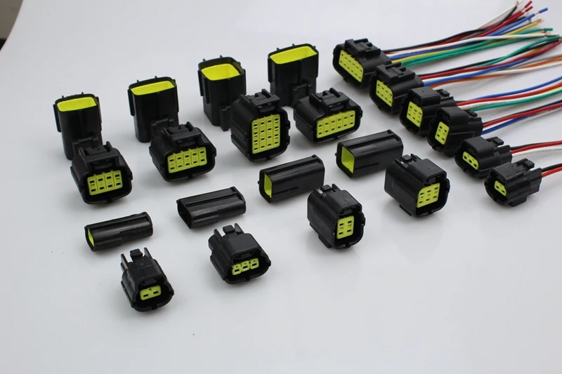 Hot harness male female connector terminal 3 pin waterproof wire harness connector crimp housing female connector wiring harness