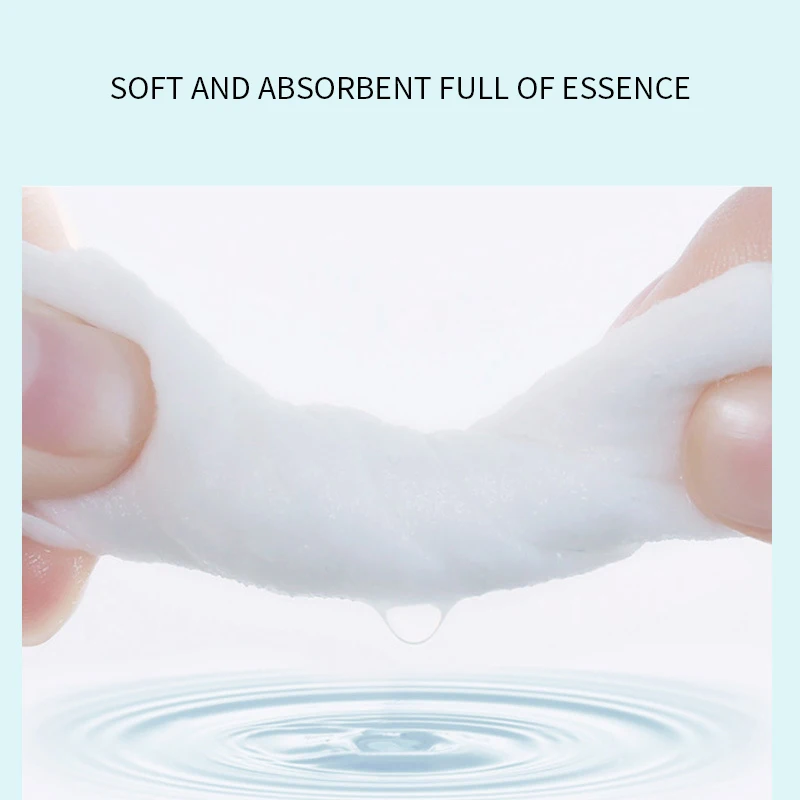 Private Label Eco Friendly Makeup Remover Cotton Pads Custom Logo Cotton Makeup Remover Pads