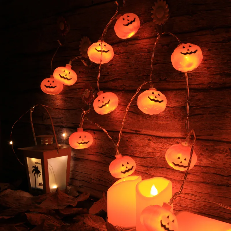 LED lanterns flashing lights string lights gypsophila Halloween decoration arrangement ghost festival pumpkin lights string