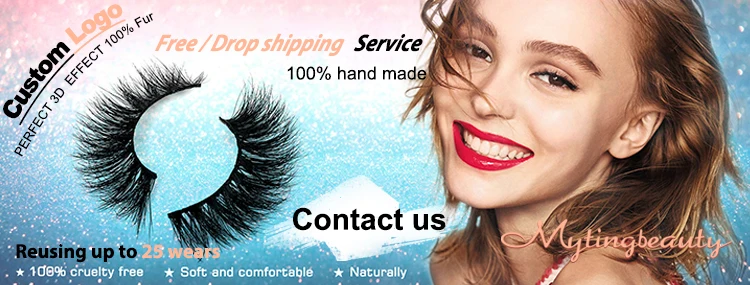 3d False Mink Eyelashes Magnetic Eyeliner Lashes Liguid Eyeliner