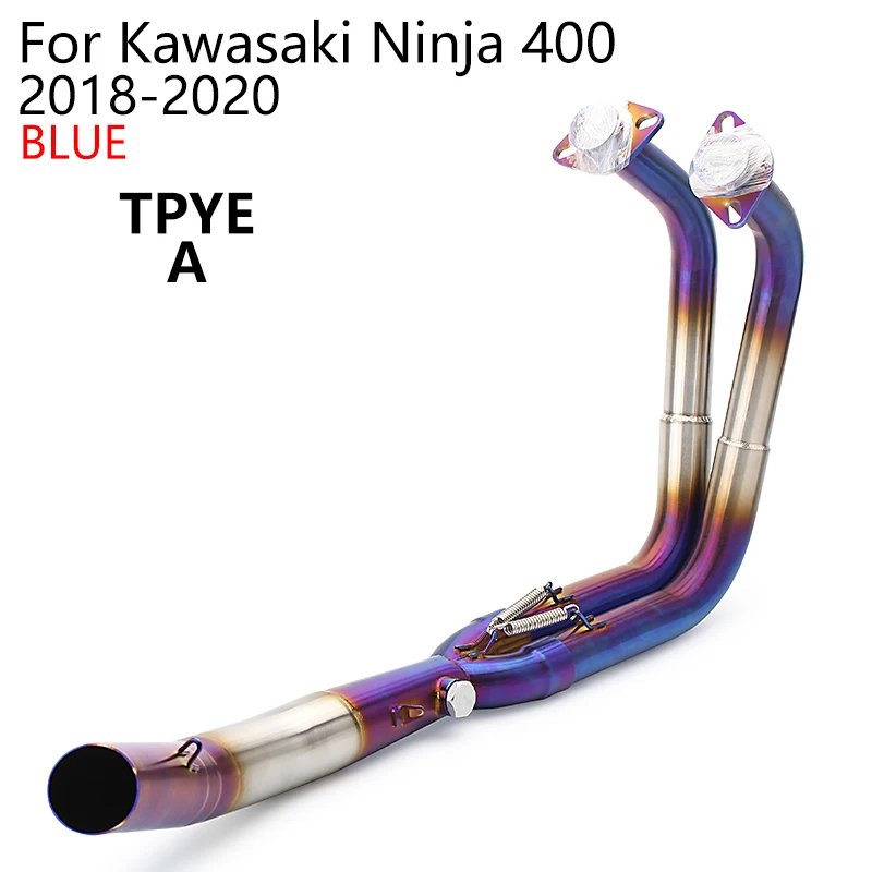 Performance Exhaust For Kawasaki Ninja 400 Exhaust Pipe Stainless Steel Ninja400 Z400 Header Exhaust Muffler Slip ON Down Pipe