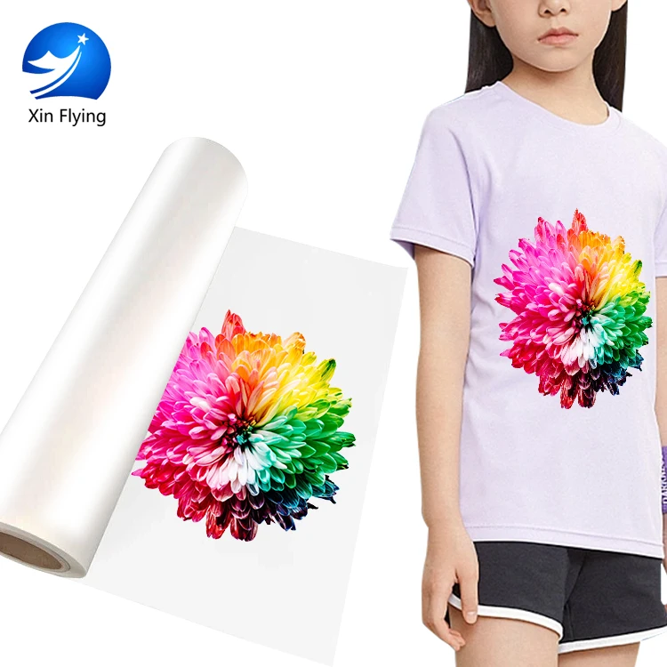 High Cost Performance Matte cool peeling hot peeling DTF 75U Thickness Pet Film Roll