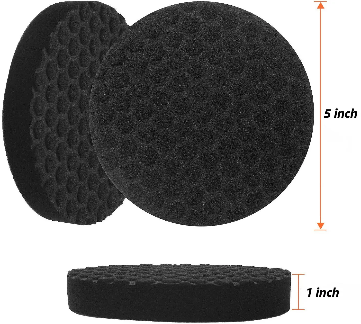 Polishing Pads 5 inch Car Waxing Polish Foam Kit Buffer Polisher Buffing Wheel