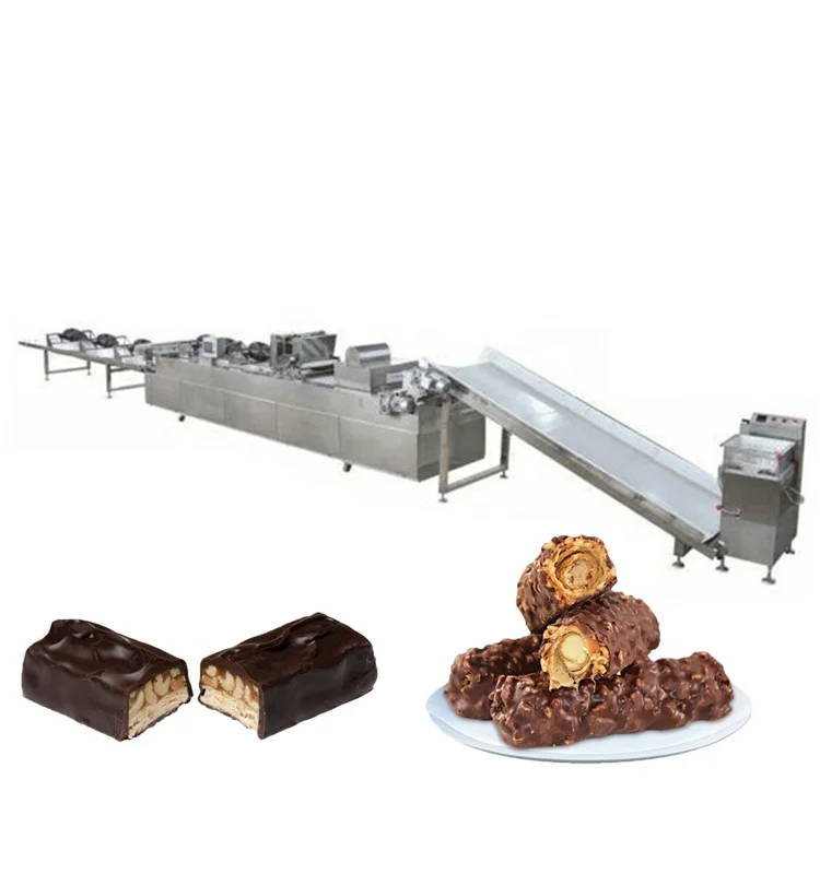 Industrial Demand Snack Fruit Bar Nougat Making Machine Puffed Rice Cake Energy Bar Granola Moulding Machine