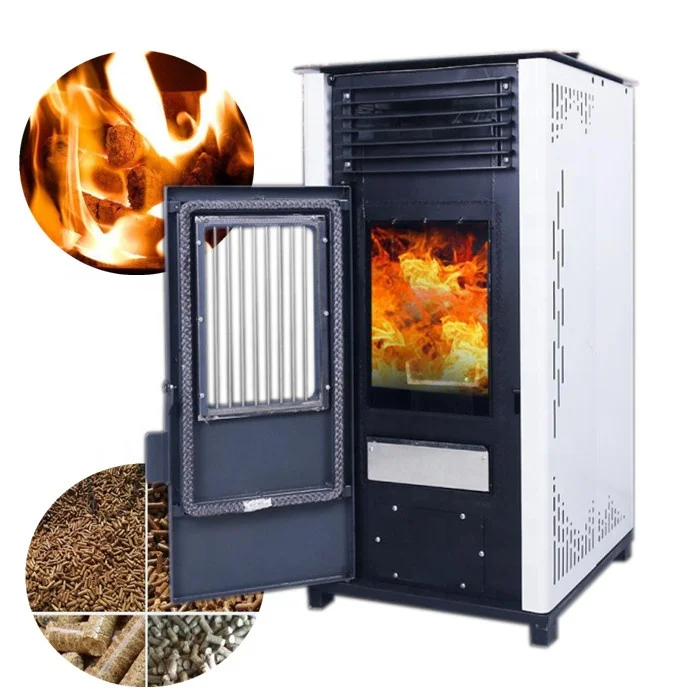 Switzerland Multifunction Pellet Stove with Radiators Fireplace Wood Water Circulation