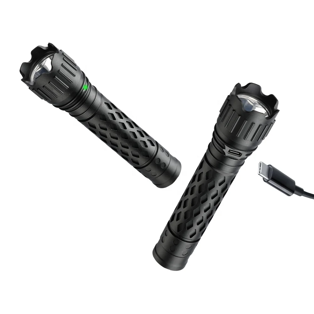 Zoomfire ZF001 500lm высокомощный фонарик из алюминиевого сплава водонепроницаемый с зарядкой Tpye-C