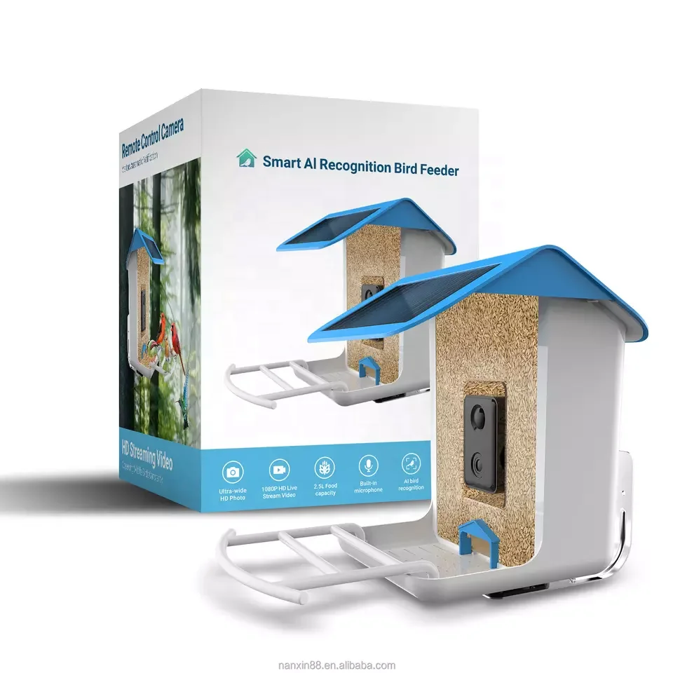 WIFI Smart Bird Feeder with Camera Free AI identification Bird Camera Control by Bird Lover APP