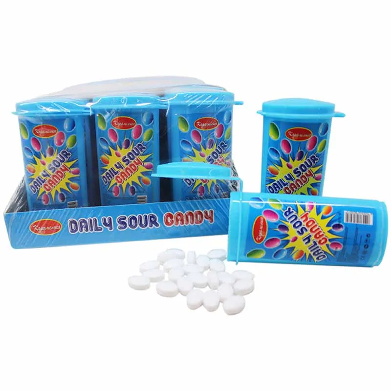 Оптовая продажа, ежедневные Кислые Фрукты, таблетки, конфеты, прохладная мята, свежее дыхание, сахар, сладости, прессованные конфеты