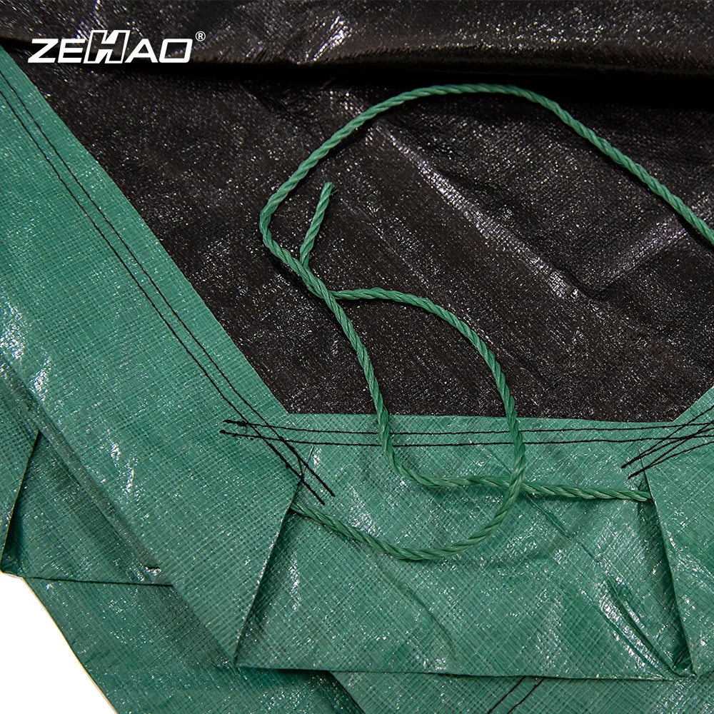 Factory Garden Lawn Yard Waste Tarpaulin Container Fall Leaves Bag Garden Yard Leaf Waste Tarp Poly Yard Tarp