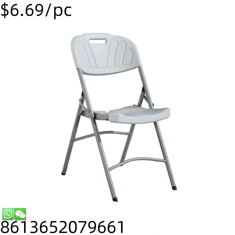 Foldable Economic Outdoor  Hall Parlour Folding   Home Metal Folding Chair