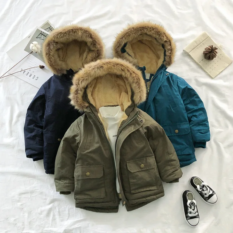 Children Clothing Boys Winter Coats Kids Out Wear Warm Jacket For 3-11 Years Kid Clothes