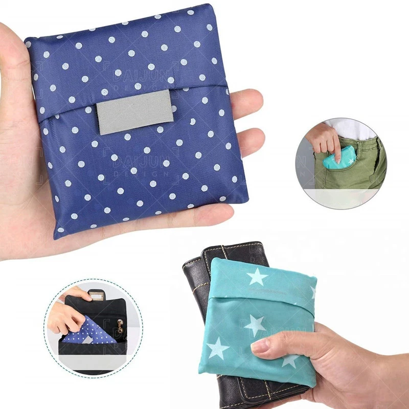 Wholesale Womens Custom Foldable Canvas Tote Bag Packable Environmentally Reusable Shopping Bag