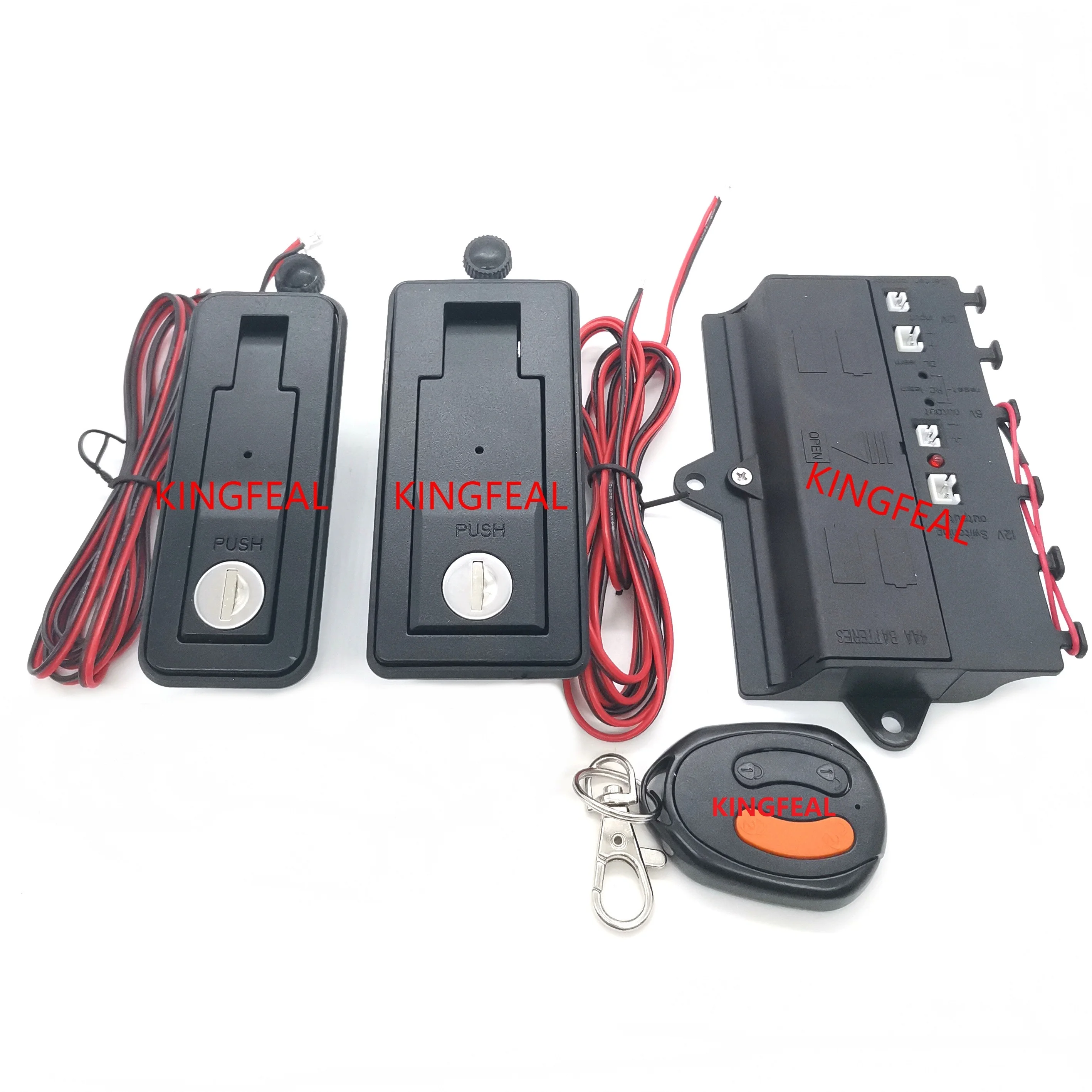 RV/car waterproof compression electronic remote control lever lock with one key interconnection central control lock