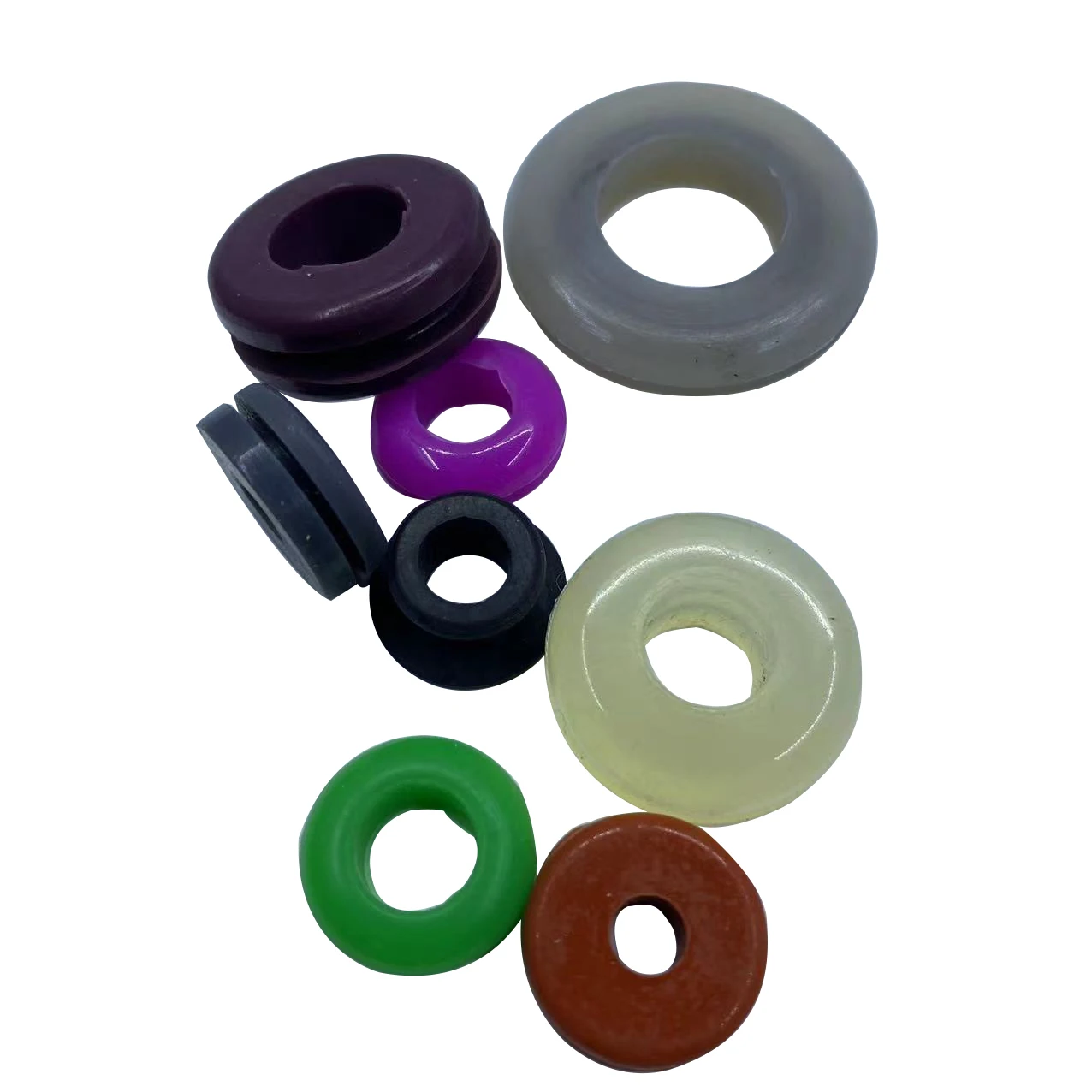 Factory Wholesale custom logo size black rose gold  10mm rubber silicone durable grommets for desk