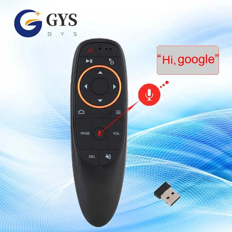 2 4g Air flying Mouse пульт дистанционного управления G10 голосовое дистанционное управление с USB мини беспроводной клавиатурой