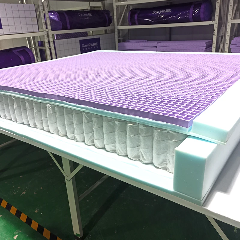 New arrival patent TPE mattress no pressure high air permeability queen size bbl rolled up mattress with custom color and size