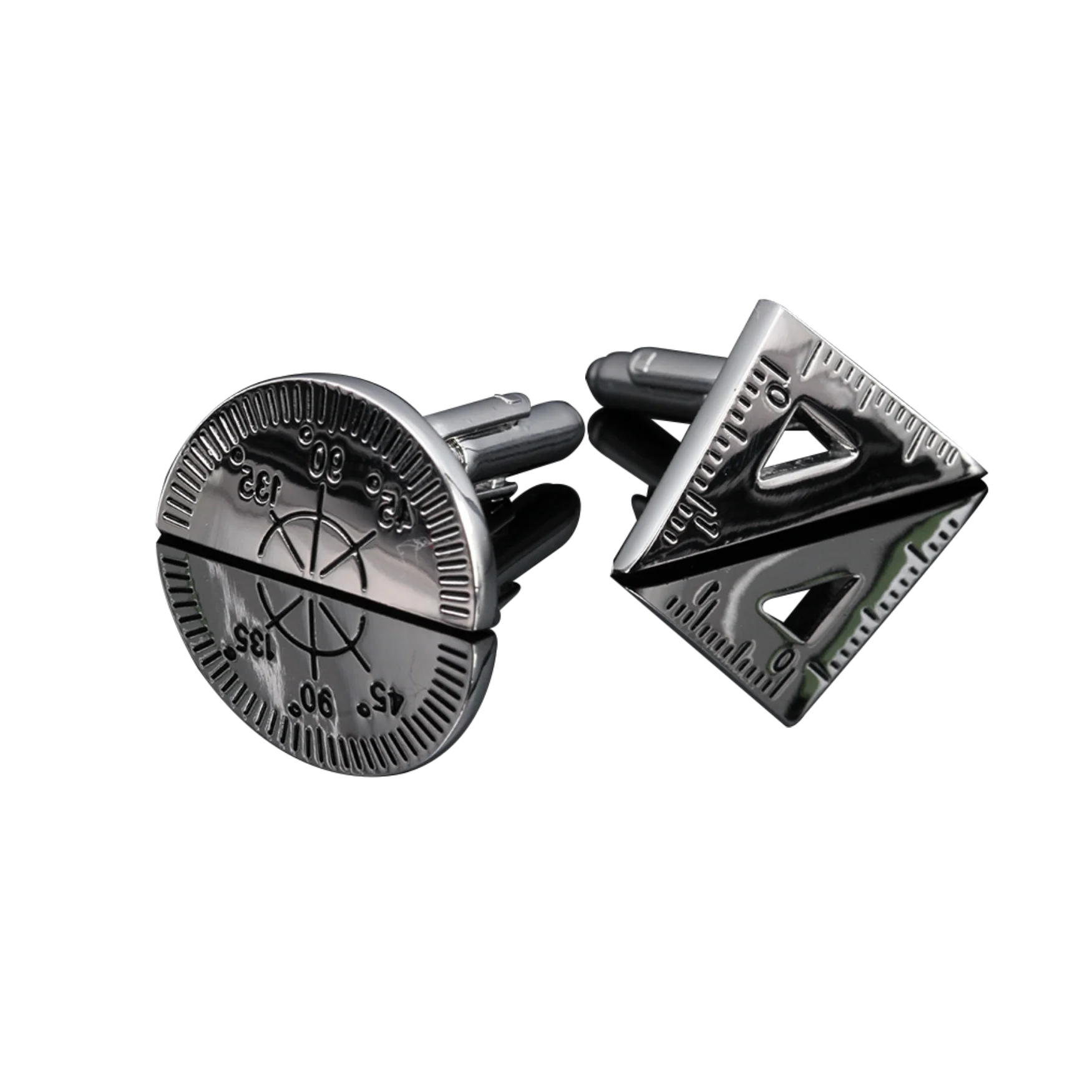 Professional factory production wood cufflinks and clip clip-on tie cufflink box set