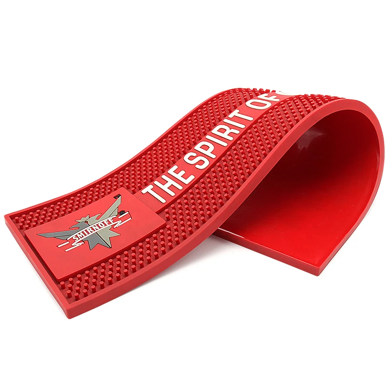 Customized Personalized Rubber Bar Spill Mat Bar Counter Mat Silicone Bar Mat Rubber