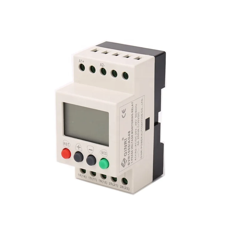 Ginri  SVR1000/AD48  AC DC 48V single phase overvoltage undervoltage monitoring  relay