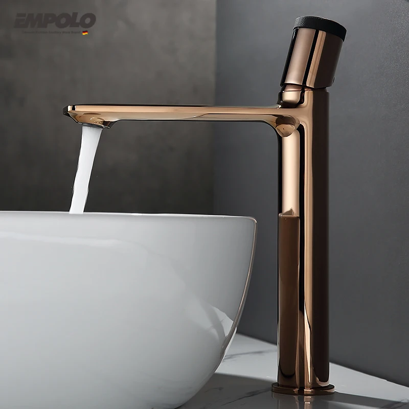 Copper Brushed Gold Gun Grey Nickel Wash Basin Faucet Water Mixer Tap Bathroom Basin Brush Gold Faucet