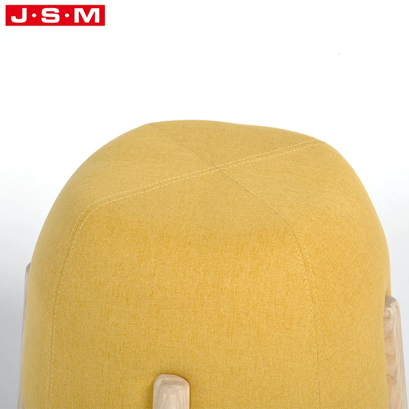 Country Style Dressing Room Waiting Room Round Fabric Cushion Ottomans Stool