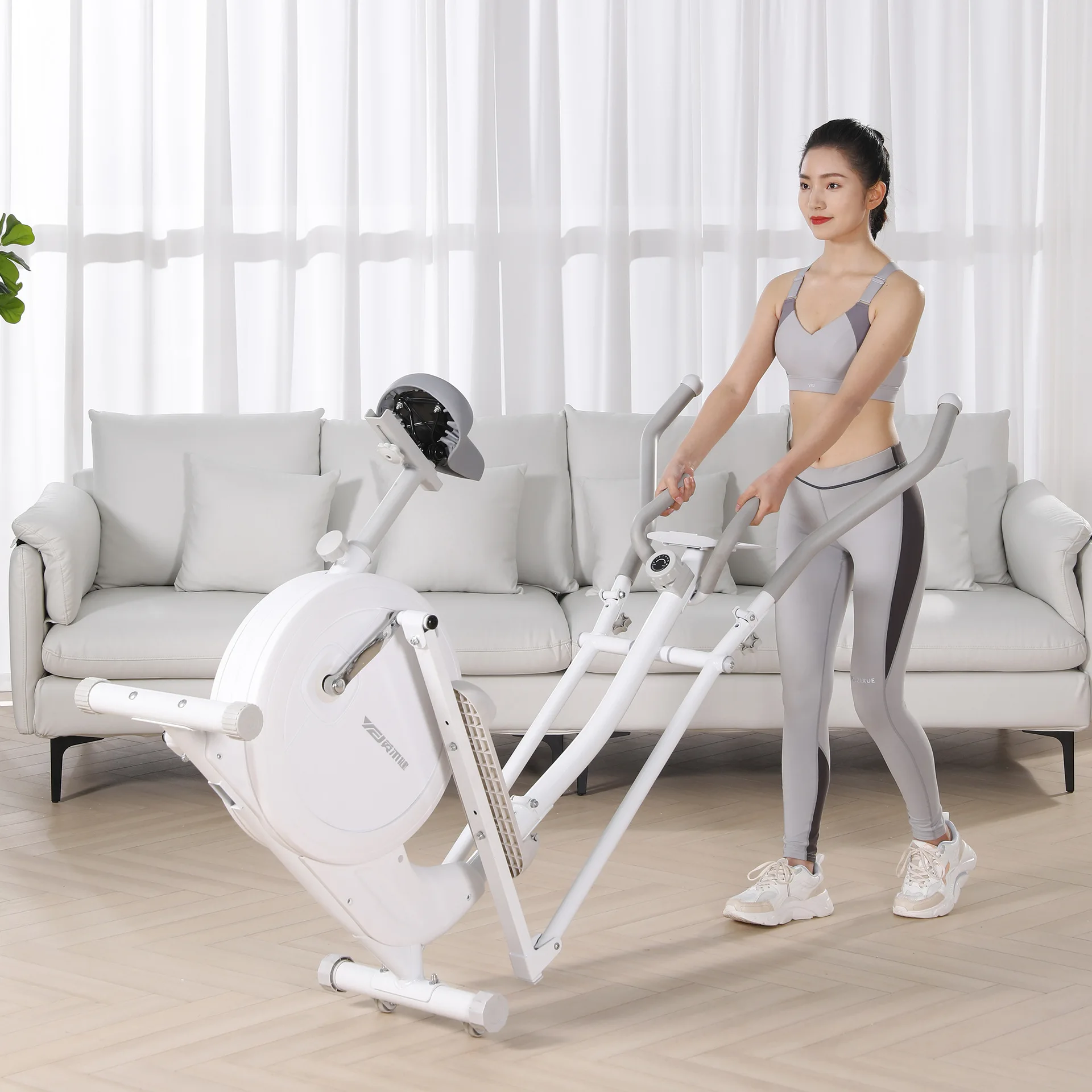 Factory Price Body building magnetic elliptical trainer cross trainer with seat walking machine