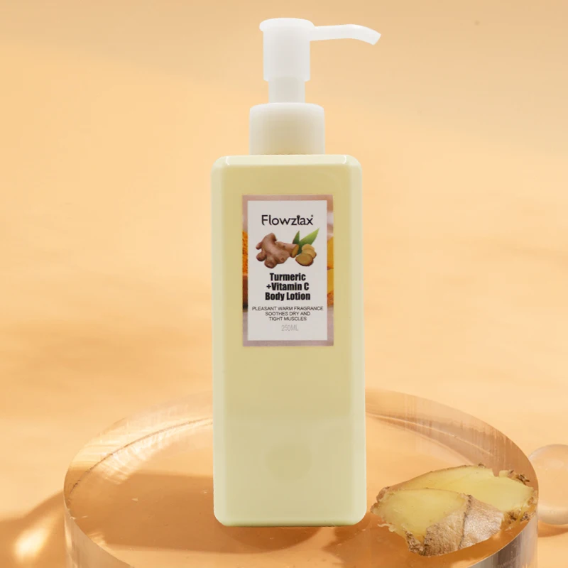 OEM Custom Turmeric Body Lotion Whitening Moisturizing Body Lotion Dry lubricates skin
