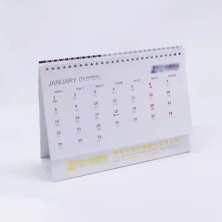 Excellent Price  Standing Desk Calendar Custom Desk Calendar Promotional Desk Calendar