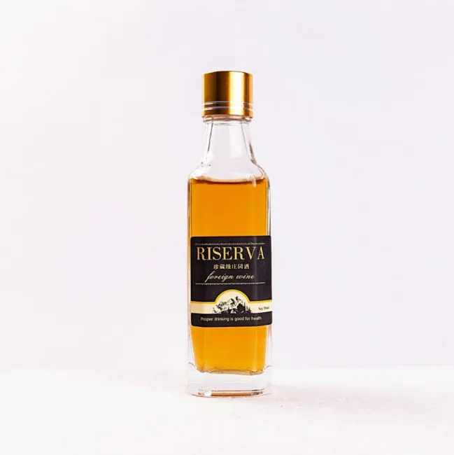 50ml Alcohol mini bottles for cocktails Tamper evident 50ml alcohol bottles tamper propf sticker small bottels for maple