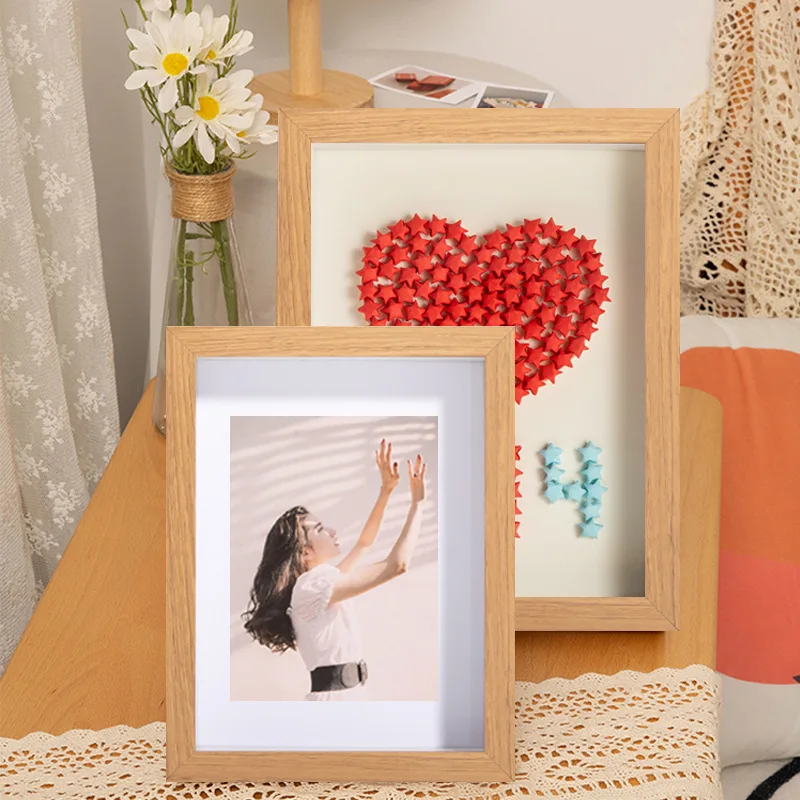 5315 Customizable Diy Hollow Dried Flower Photo Frame Insect Shell Building Block Display Thickened Picture Frame