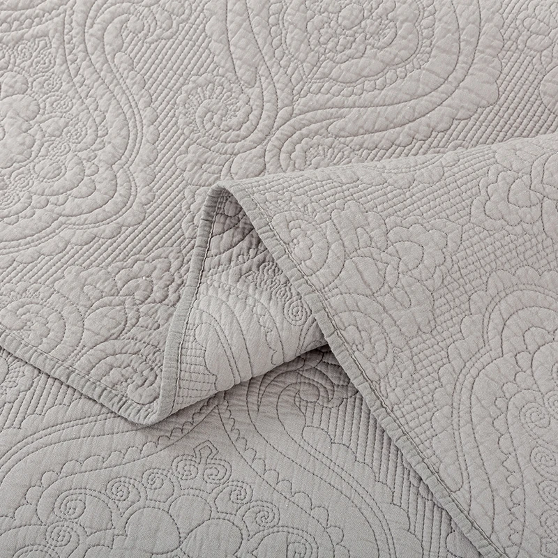 Lightweight Quilted bedspread soft bedding set for all seasong 100 Cotton Quilts bedding set Luxury wholesale Bedding set