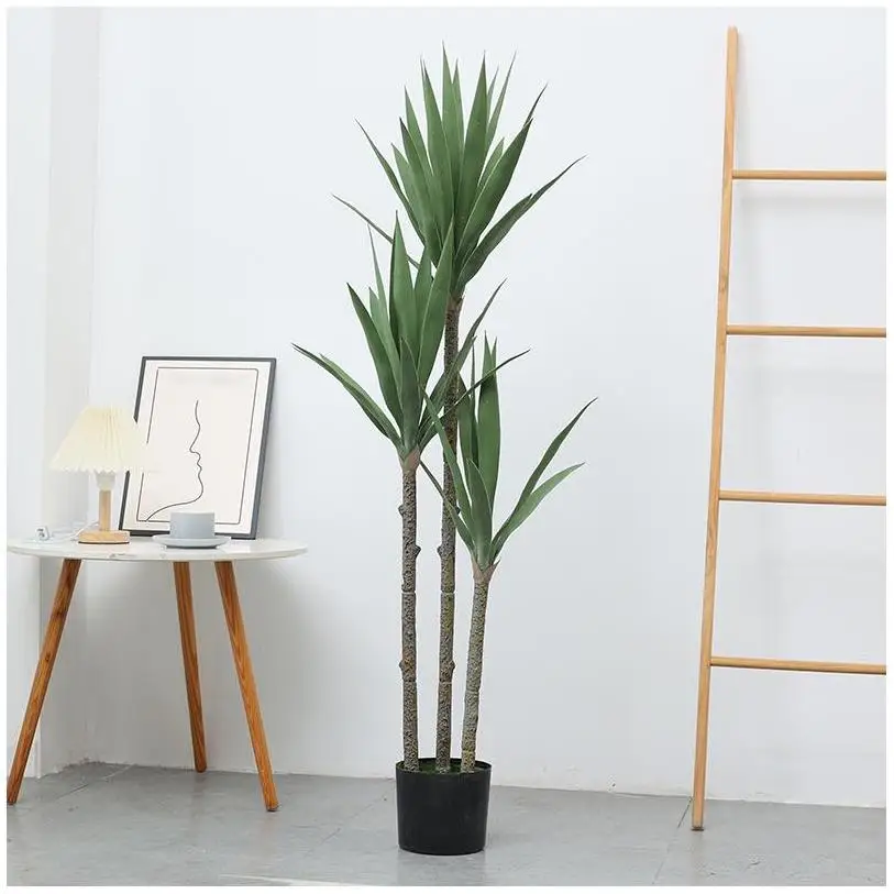 Artificial Plant Plastic Banyan With Led Lights Decor Green Wall Banana Artificial Olive indoor tree 6Ft Tall Faux Silk Plant