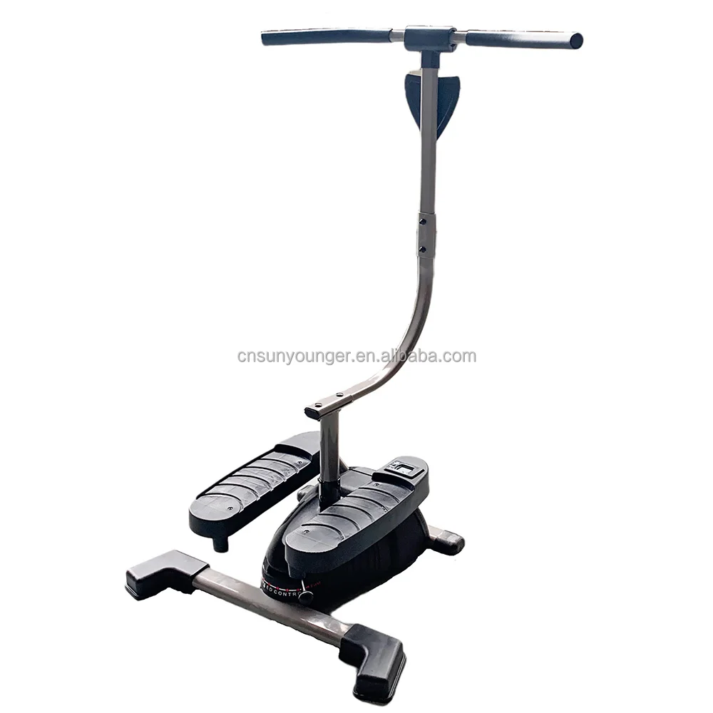 Adjustable Stepper Twister with Handle Bar for Cardio Twister Stepper Workout Fitness Machine Gym Home Fitness Equipment