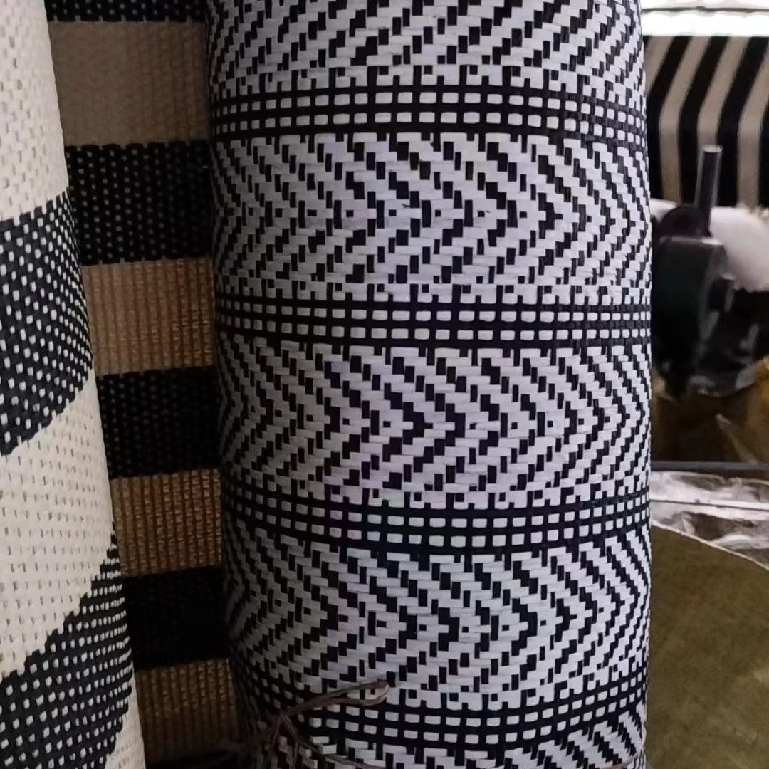 household knitted fabrics home curtain paper straw plain weave cloth woven pillow mat sewing textile fabrics