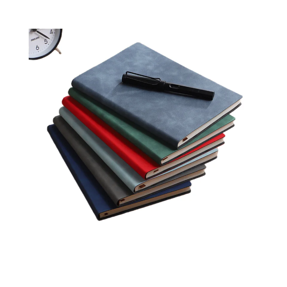 2025pu Leather Bound Cover Notebook A5 Genuine Custom Soft Pu Leather Notebook Cover Cheap
