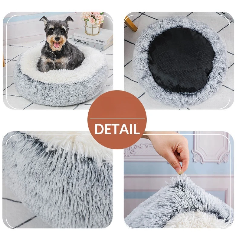 Высококачественная плюшевая кровать для кошек и собак 40 мм