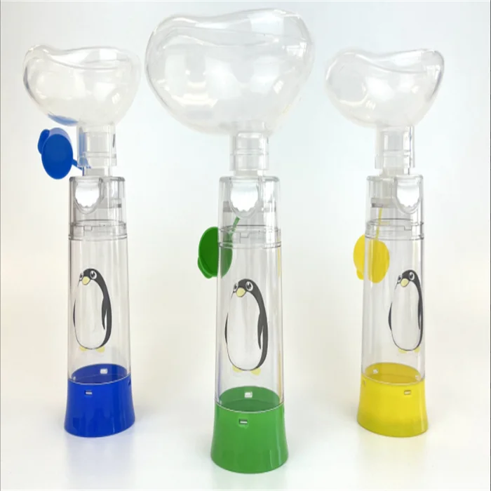 Environmental syringe oem customized medicine feeder emergency breathing trainer spacer for aerosol