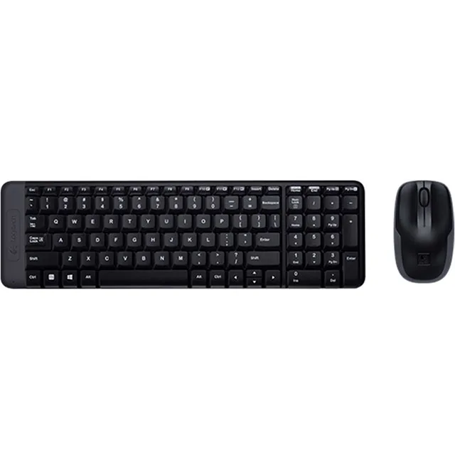 (Logitech) MK220 беспроводная мышь и клавиатура для настольного компьютера ноутбука офиса дома набор клавиатуры мыши