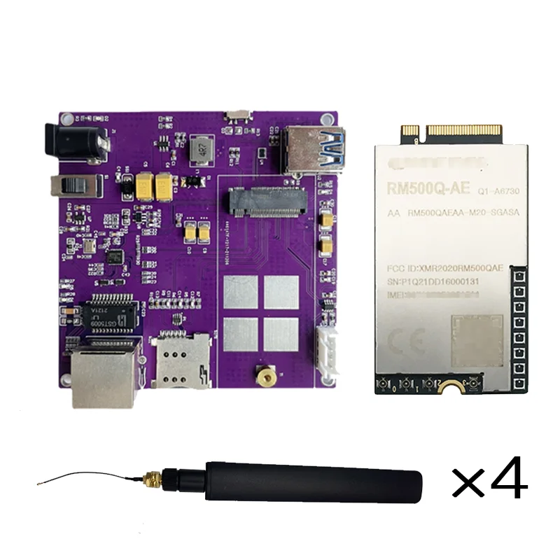 Quectel 5G IoT Module Development Adapter Board RM502Q-AE RM500Q-AE/GL M.2 Interface Kit USB3.0 Gigabit Ethernet Serial Port
