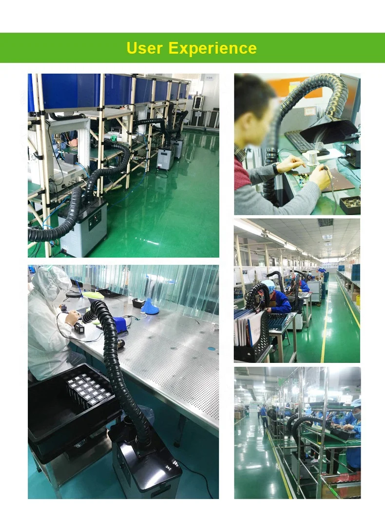 Single Arm Soldering Smoke Extractor Fan Mobile Fume Extractor for lab