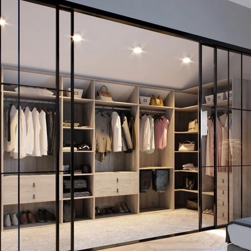 Sliding Door Wardrobe Corner Cabinet Top