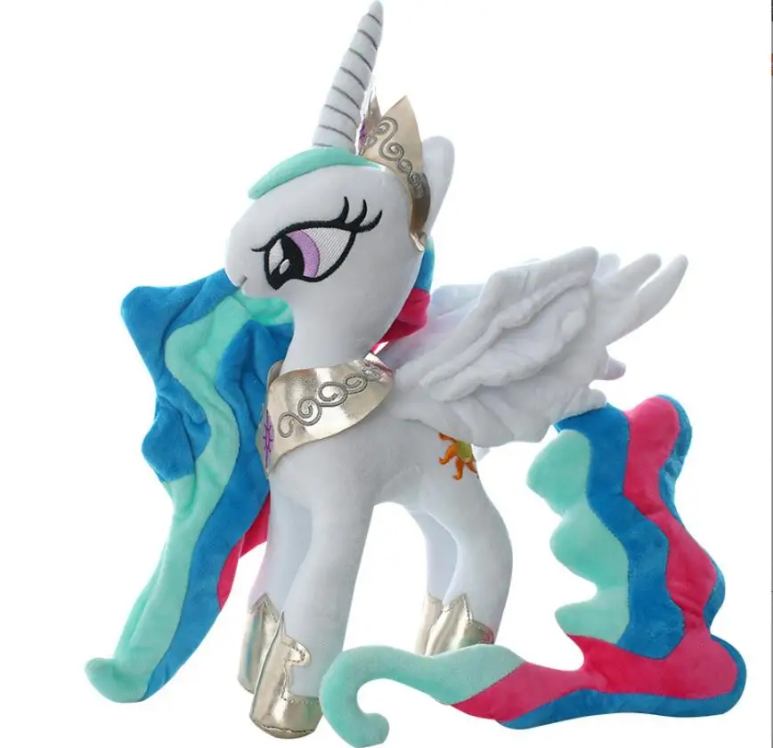 XUX 30cm Little Horse Pony Universe Princess Doll Cute Soft PP Cotton Moon Princess Plush Stuffed Toy For Kids