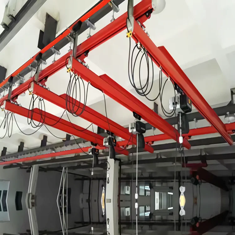 Flexible electric rail mobile hoist suspension single beam bridge crane