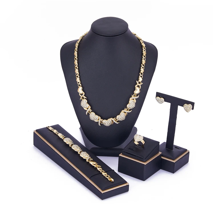 2021 Love Pattern14k Gold Jewelryset XOXO Jewelry Set I Love You Bear Jewelry Sets Lovely and Hot Design XOXO Necklace