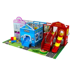 Factory new design children professional indoor tree house slide playground equipment